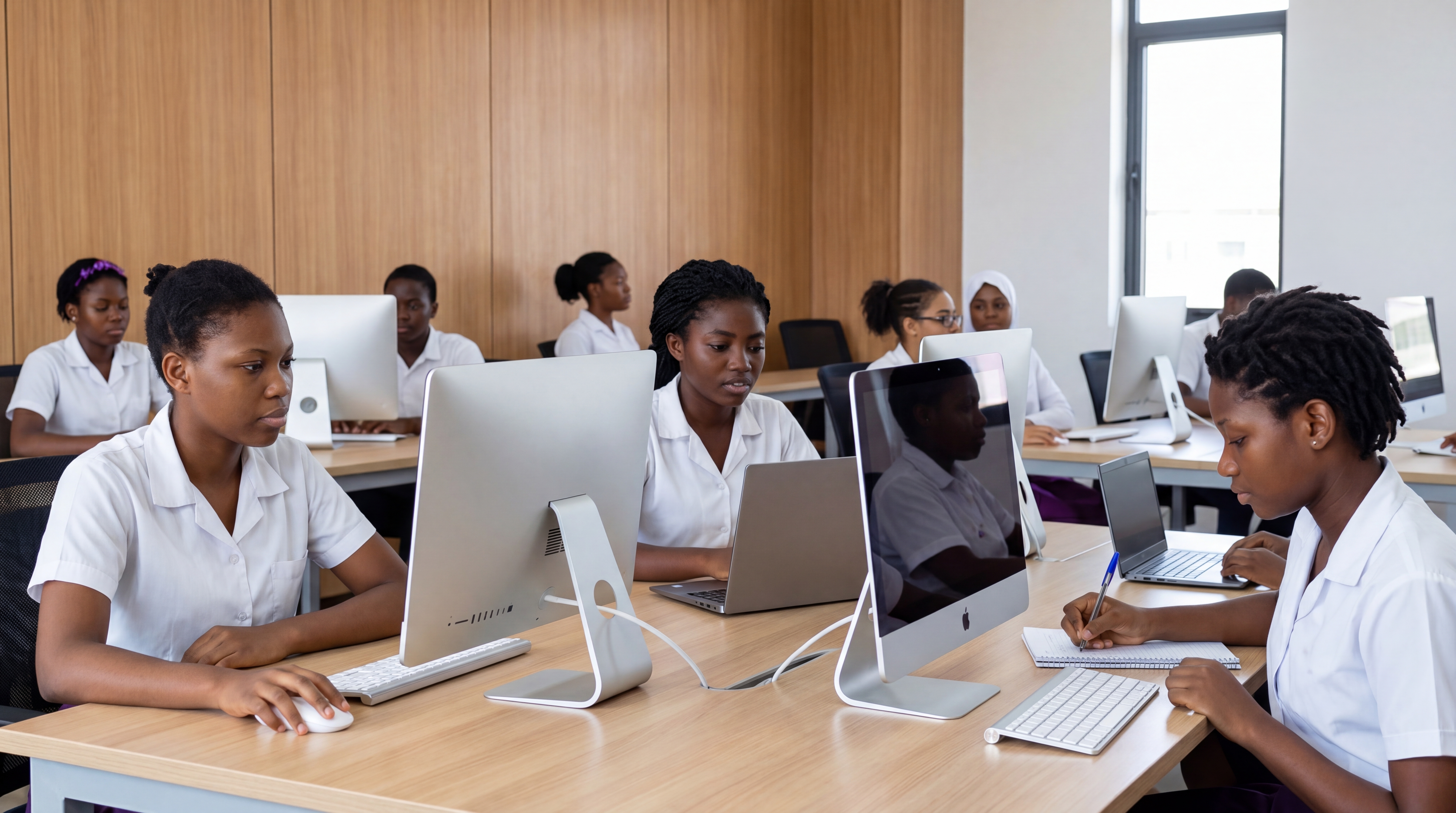 Students in an Astrava classroom